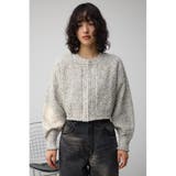 ミックスジップアップカーディガン | AZUL BY MOUSSY | 詳細画像4