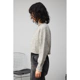 ミックスジップアップカーディガン | AZUL BY MOUSSY | 詳細画像5