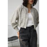 柄BLK5 | ミックスジップアップカーディガン | AZUL BY MOUSSY