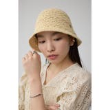 L/BEG1 | メタルパーツ編み込みニットハット | AZUL BY MOUSSY