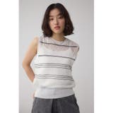 シアークロシェニットタンクトップ | AZUL BY MOUSSY | 詳細画像3