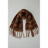 レオパードジャガードマフラー | AZUL BY MOUSSY | 詳細画像4 