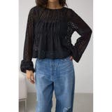 BLK | 前後2WAY シアージャガードフリルブラウス | AZUL BY MOUSSY