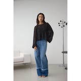 前後2WAY シアージャガードフリルブラウス | AZUL BY MOUSSY | 詳細画像17 