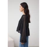 前後2WAY シアージャガードフリルブラウス | AZUL BY MOUSSY | 詳細画像19 