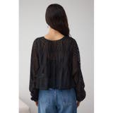 前後2WAY シアージャガードフリルブラウス | AZUL BY MOUSSY | 詳細画像27 