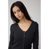 Vネックリブニットカーディガン | AZUL BY MOUSSY | 詳細画像2 