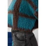 チェックパターンクロップドシャギーニット | AZUL BY MOUSSY | 詳細画像23 