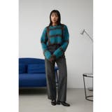 チェックパターンクロップドシャギーニット | AZUL BY MOUSSY | 詳細画像15 
