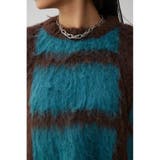 チェックパターンクロップドシャギーニット | AZUL BY MOUSSY | 詳細画像19 