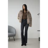 ジップアップファーコート | AZUL BY MOUSSY | 詳細画像18