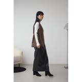 Vネックスエードギャザーベスト | AZUL BY MOUSSY | 詳細画像13