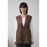 Vネックスエードギャザーベスト | AZUL BY MOUSSY | 詳細画像14