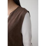 Vネックスエードギャザーベスト | AZUL BY MOUSSY | 詳細画像18