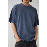 BLU | ピグメントダメージTシャツ | AZUL BY MOUSSY