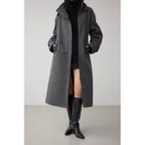 B-HEAT スタンドカラージップロングコート | AZUL BY MOUSSY | 詳細画像18 