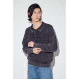 ヴィンテージウォッシュニットポロ | AZUL BY MOUSSY | 詳細画像2