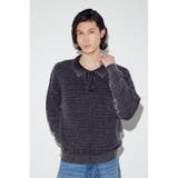ヴィンテージウォッシュニットポロ | AZUL BY MOUSSY | 詳細画像3