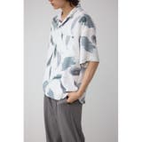 柄BLK5 | ジョーゼットプリント開襟シャツ | AZUL BY MOUSSY