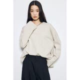 GREIGE | スリットヘムルーズプルオーバー | AZUL BY MOUSSY