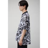 幾何学柄シアーポロシャツ | AZUL BY MOUSSY | 詳細画像5
