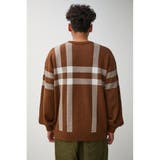 BIG CHECK JACQUARD KNIT | AZUL BY MOUSSY | 詳細画像27