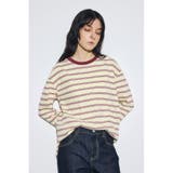 柄YEL5 | マルチボーダー長袖トップス | AZUL BY MOUSSY