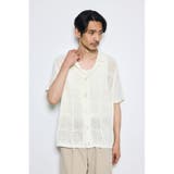 スクエアパターンニットメッシュシャツ | AZUL BY MOUSSY | 詳細画像3 