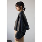 フェイクレザーショートブルゾン | AZUL BY MOUSSY | 詳細画像17