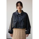 フェイクレザーショートブルゾン | AZUL BY MOUSSY | 詳細画像16