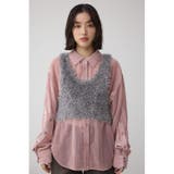 バックオープンポンポンヤーンベスト | AZUL BY MOUSSY | 詳細画像25 