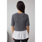 ペプラムインナーセットニット | AZUL BY MOUSSY | 詳細画像31 