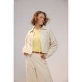 コットンリネンプリーツブルゾン | AZUL BY MOUSSY | 詳細画像2 