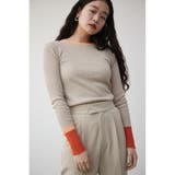 SHEER GLITTER BLOCKNIG KNIT | AZUL BY MOUSSY | 詳細画像22