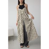 チェックキャミソール2WAYワンピース | AZUL BY MOUSSY | 詳細画像1 