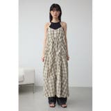 チェックキャミソール2WAYワンピース | AZUL BY MOUSSY | 詳細画像4 