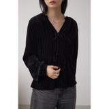 BLK | ベロアリボンブラウス | AZUL BY MOUSSY