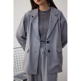 GRY | ソフトタッチルーズテーラードジャケット | AZUL BY MOUSSY