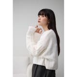 ショートケーブルニットトップス | AZUL BY MOUSSY | 詳細画像1