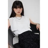 O/WHT1 | パネルスリーブカットトップス | AZUL BY MOUSSY