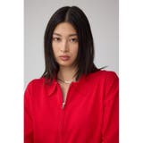 Wジップポロカラーニットカーディガン | AZUL BY MOUSSY | 詳細画像31 