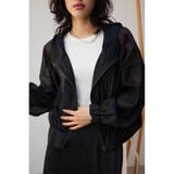 BLK | シアーフーディーブルゾン | AZUL BY MOUSSY