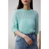 MINT | スプリングシャギー5分袖ニット | AZUL BY MOUSSY
