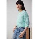 スプリングシャギー5分袖ニット | AZUL BY MOUSSY | 詳細画像12 