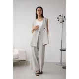 イージーケアリネンライクベルトワイドパンツ | AZUL BY MOUSSY | 詳細画像25 