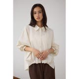 タックヘム長袖コクーンシャツ | AZUL BY MOUSSY | 詳細画像2 