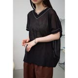 BLK | シアーワイドルーズニット | AZUL BY MOUSSY