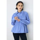 BLU | シャーリングデザイン長袖シャツ | AZUL BY MOUSSY