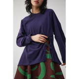 NVY | SIDE SHIRRING ASYMME CUT TOPS | AZUL BY MOUSSY