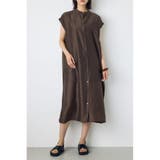 フレンチスリーブロングシャツワンピース | AZUL BY MOUSSY | 詳細画像10